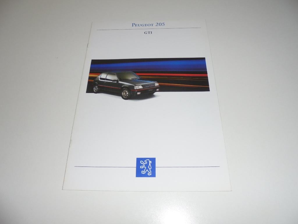 brochure Peugeot 205 GTI  1993, Boeken, Ophalen of Verzenden, Nieuw, Peugeot