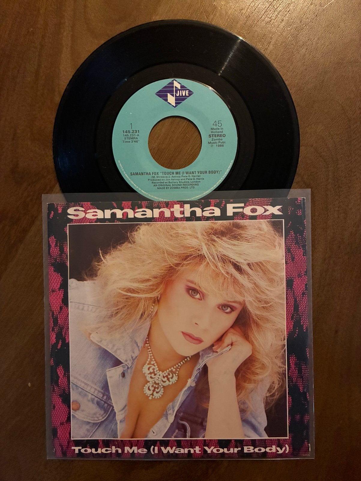 Samantha Fox - Touch me (I want your body), Ophalen of Verzenden, 7 inch
