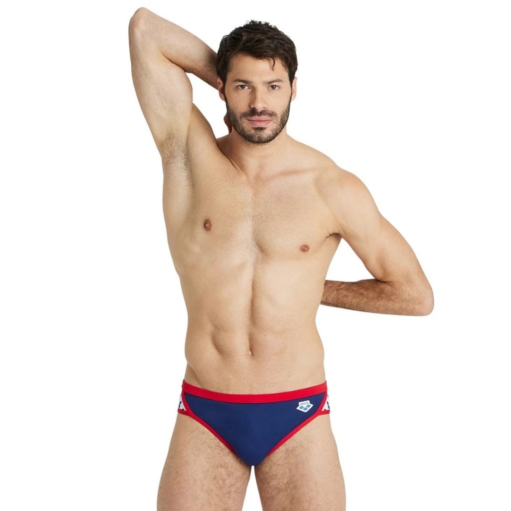 Nieuwe Arena M Icons Swim Briefs Solid Zwembroek Navy Red, C.da Cisterna, 84/85 62029 Tolentino (MC) Italië, Blauw, Ophalen of Verzenden