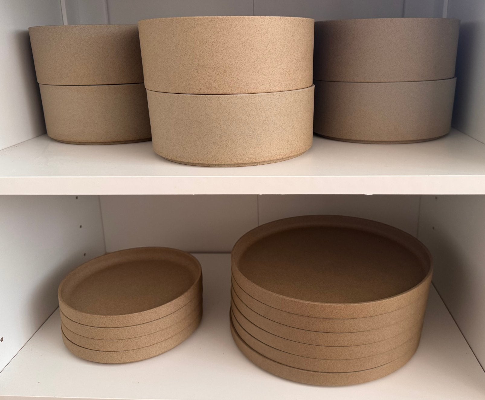 Hasami Servies Porselein bruin klei Japans servies borden, Ophalen, Zo goed als nieuw, Bord(en), Overige stijlen