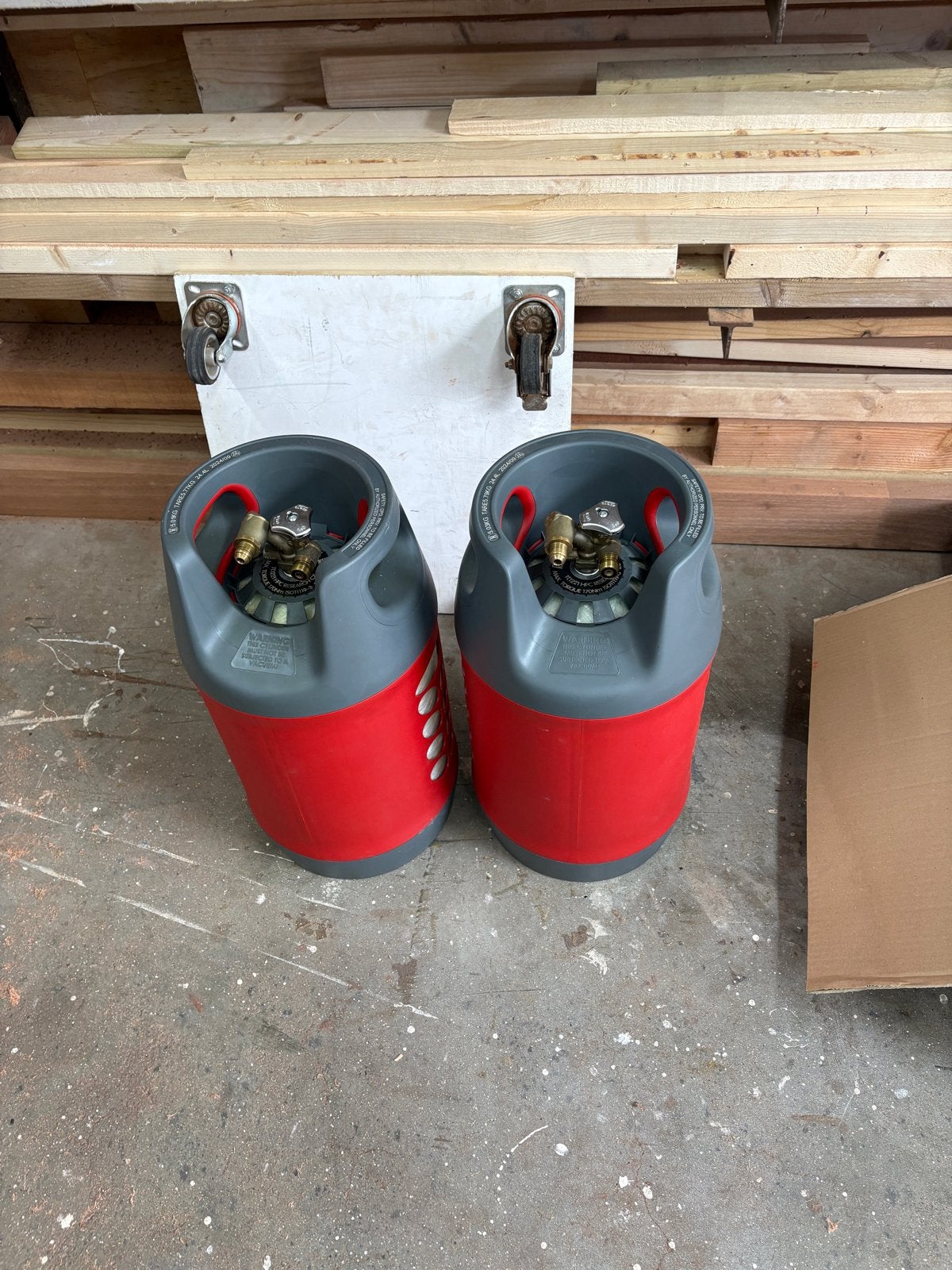 Lichtgewicht LPG gasfles 24 liter 1 stuks), Caravans en Kamperen, Ophalen of Verzenden, Gebruikt