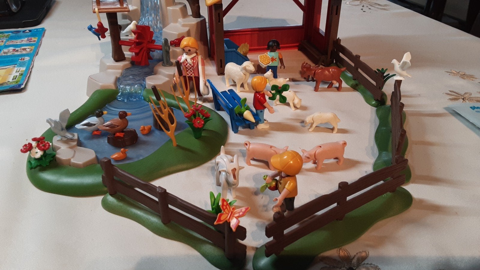 4851 kinderboerderij met waterrad, Kinderen en Baby's, Gebouw, Complete set, Ophalen of Verzenden, Zo goed als nieuw