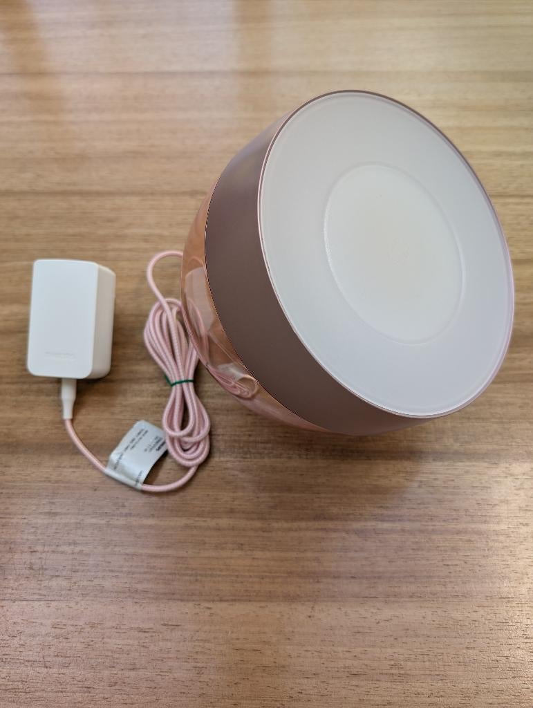 Philips Hue Iris Rose Limited Edition tafellamp, Huis en Inrichting, Ophalen of Verzenden, Zo goed als nieuw, Metaal, Minder dan 50 cm