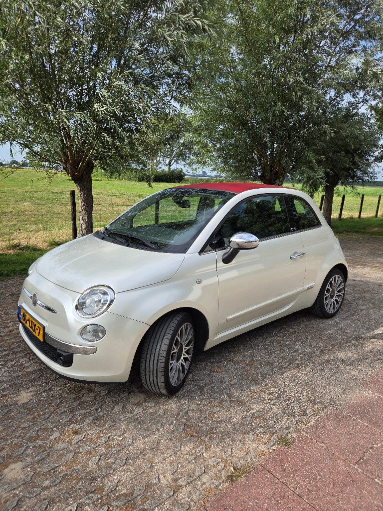 Fiat 500C  1.2 Rock AUT LEDER BI-XENON PEARL, Auto's, 4 cilinders, Cabriolet, Wit, Particulier