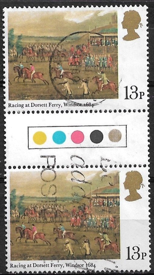 Engeland 1979 brugpaar mi.796 paardensport WINDSOR 1684, Verzenden, Gestempeld