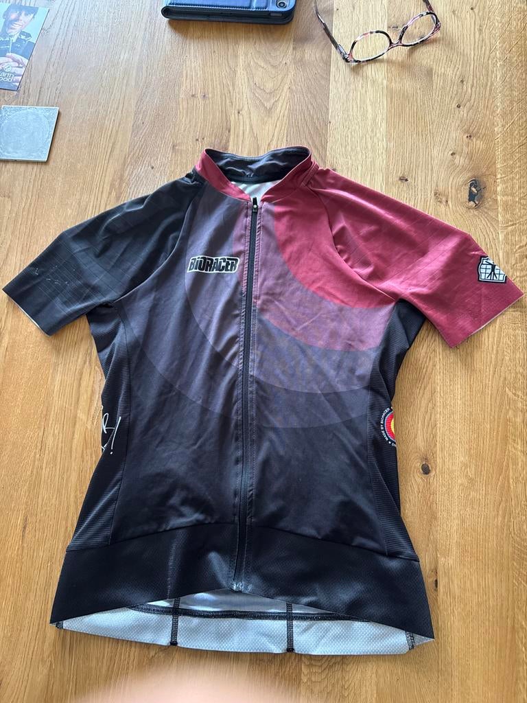 Bioracer dames wielrenshirt - Maat M - Z.g.a.n., Maat 38/40 (M), Zwart, Ophalen of Verzenden, Zo goed als nieuw