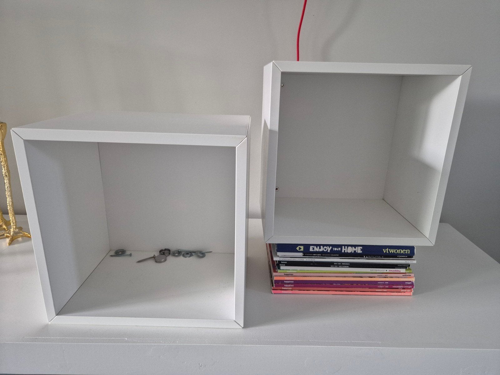 IKEA EKET Kast met wandmontage, wit, 35x25x35 cm, Ophalen, Zo goed als nieuw