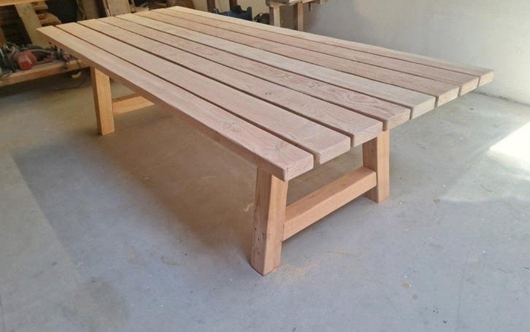 Robuuste eet tafel tuintafel douglas Eettafel AANBIEDING!!, Ophalen of Verzenden, Nieuw, Rechthoekig, Hout