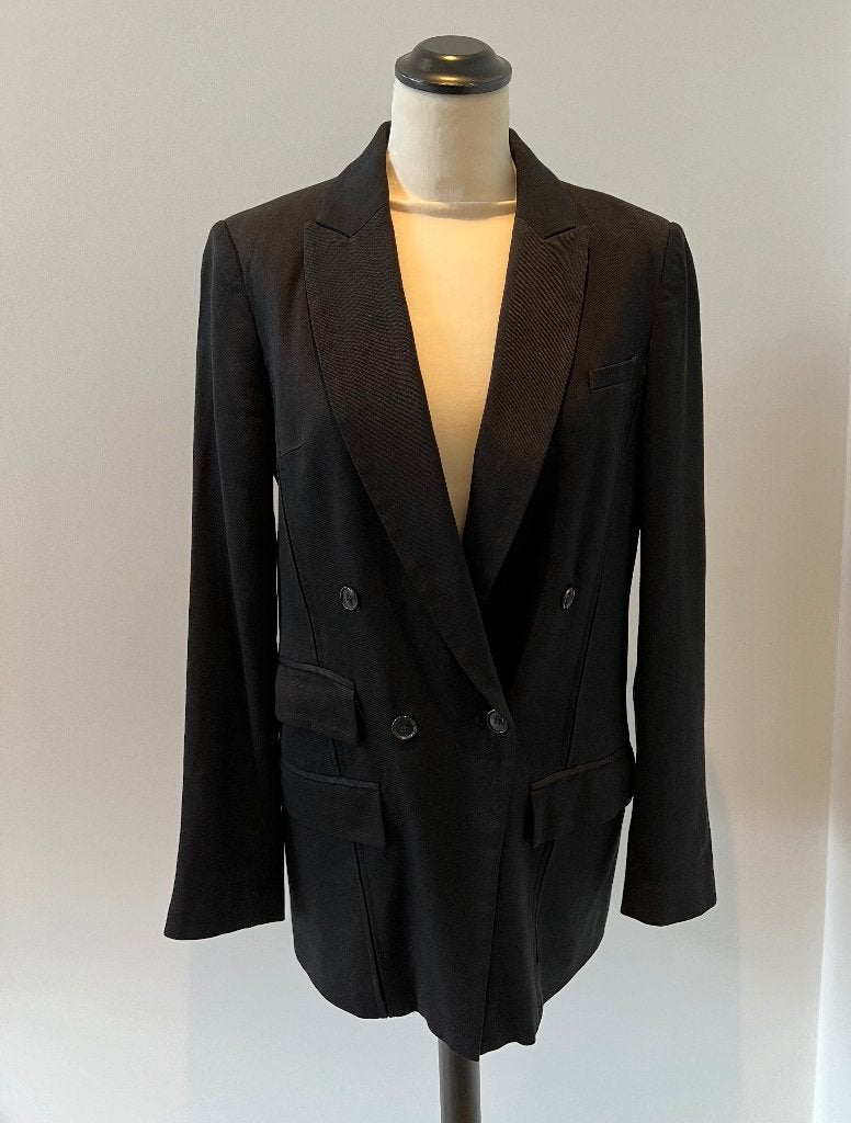 ZGAN zwart Reiss blazer jasje boyfriend fit S 36 suit jacket, Kleding | Dames, Ophalen of Verzenden, Zo goed als nieuw, Maat 36 (S)