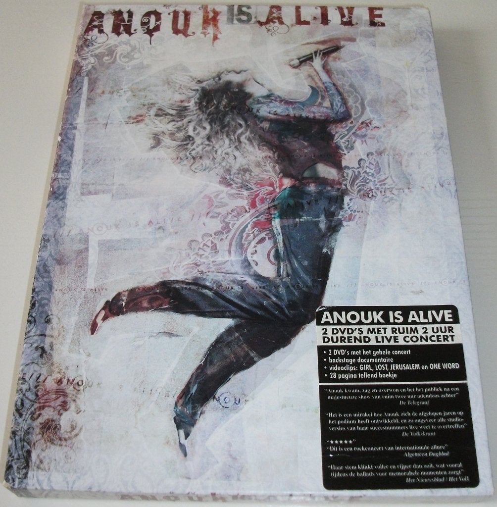 Dvd *** ANOUK *** 2-Disc Boxset Anouk is Alive, Ophalen of Verzenden, Concert, Vanaf 12 jaar, Gebruikt