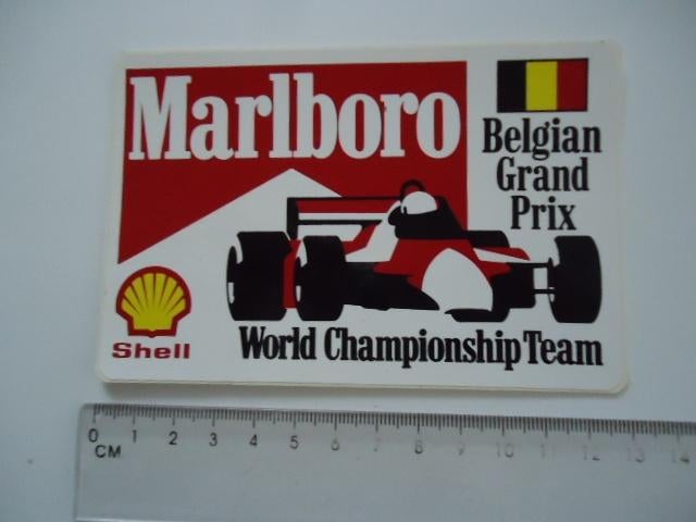 sticker oud Marlboro Formule 1 F1 senna prost formula One, Verzenden, Zo goed als nieuw, Bedrijf of Vereniging