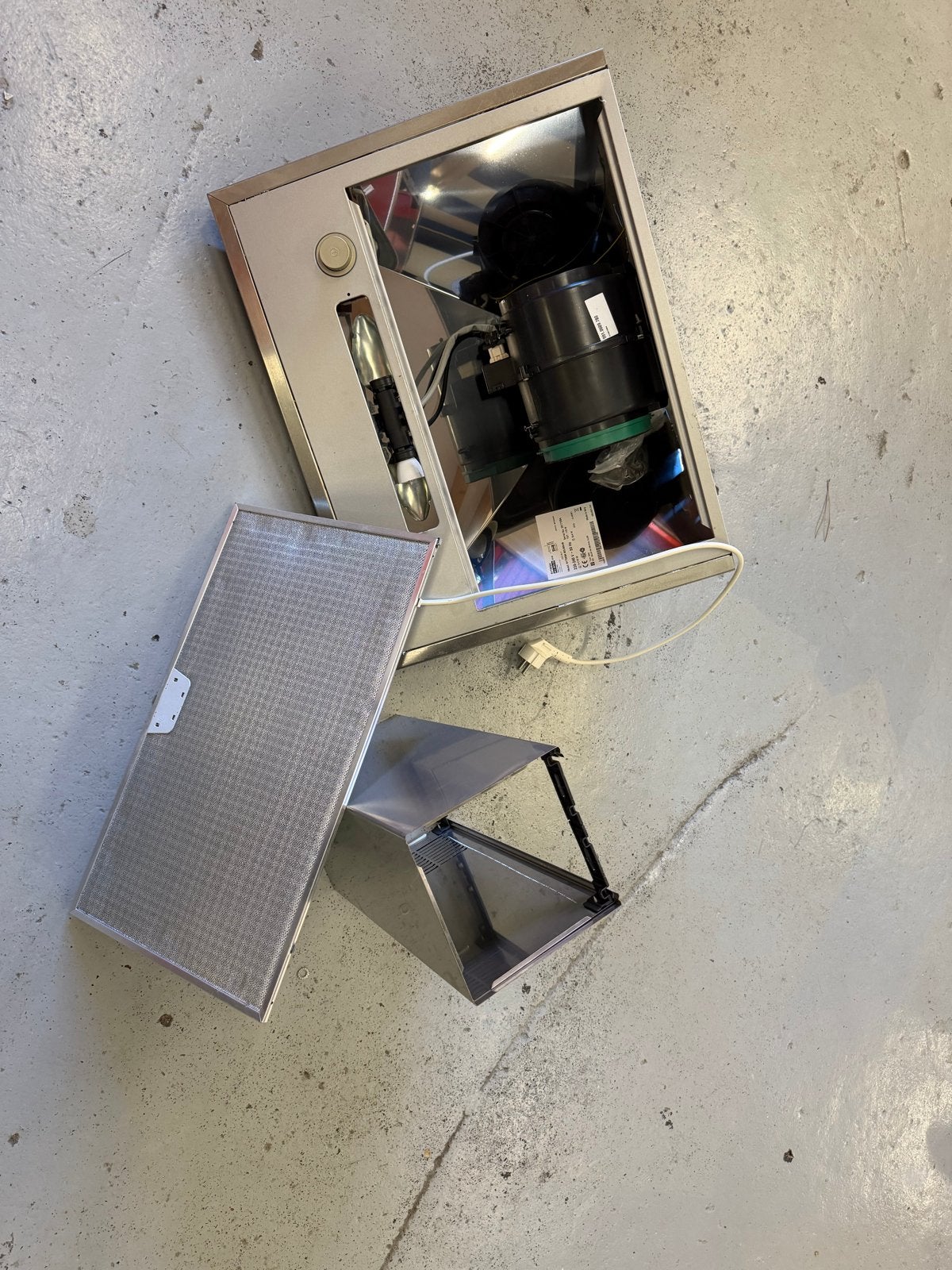 Afzuigkap RVS - Inbouw - Type 3900 - 220-240V, Witgoed en Apparatuur, Ophalen, Gebruikt, Minder dan 200 m³ per uur, Overige typen