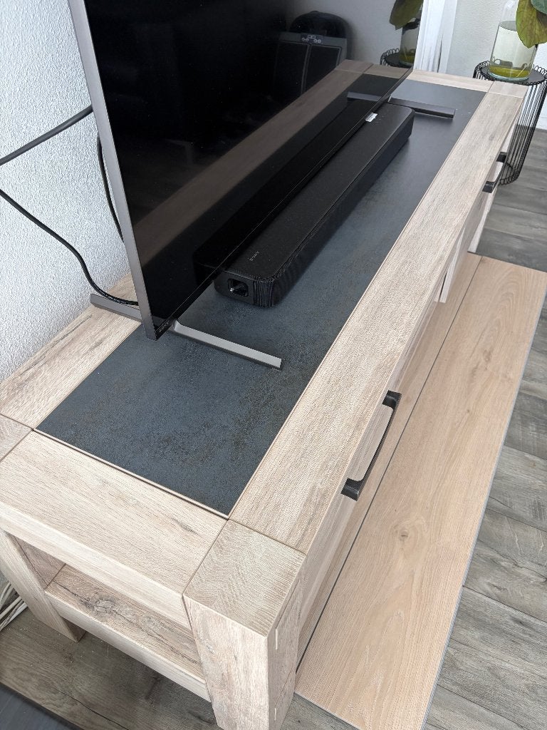 TV meubel, Huis en Inrichting, Kasten | Televisiemeubels, Ophalen, Overige materialen, Gebruikt, 150 tot 200 cm