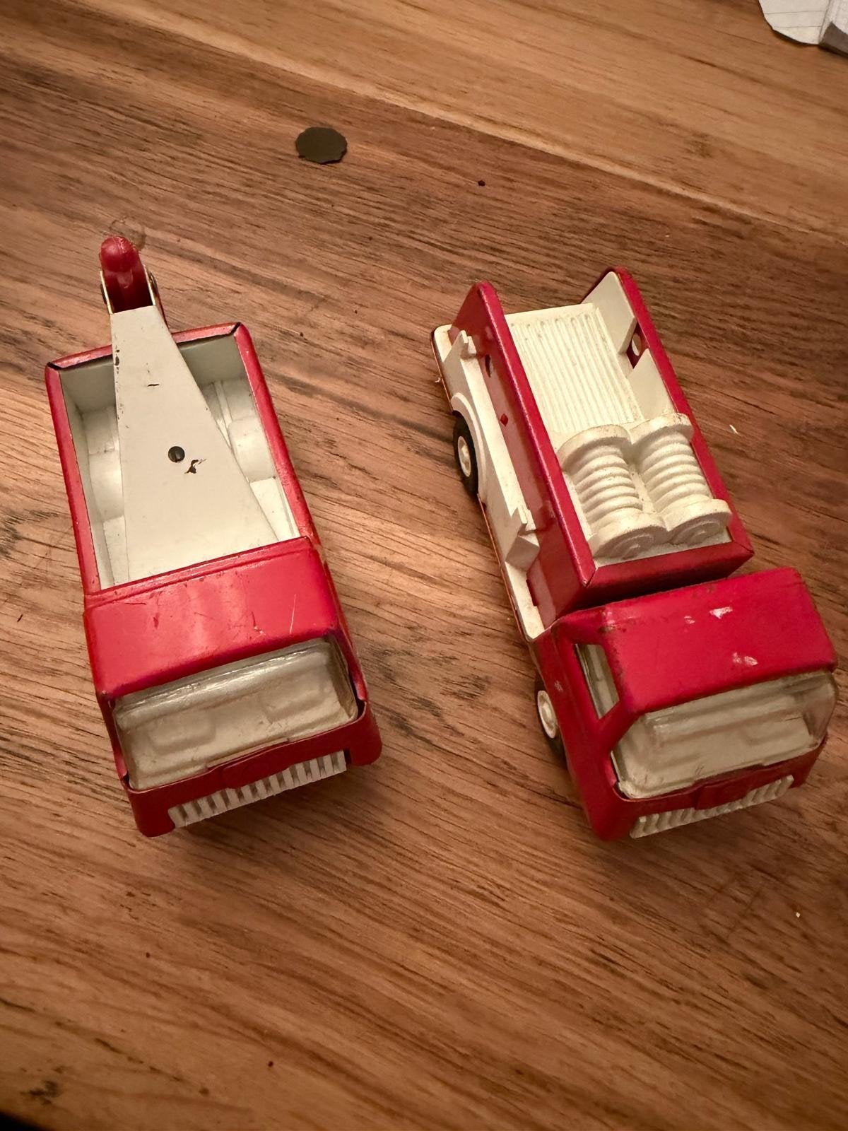 2 Oude Tonka Brandweerauto's, Ophalen of Verzenden, Gebruikt