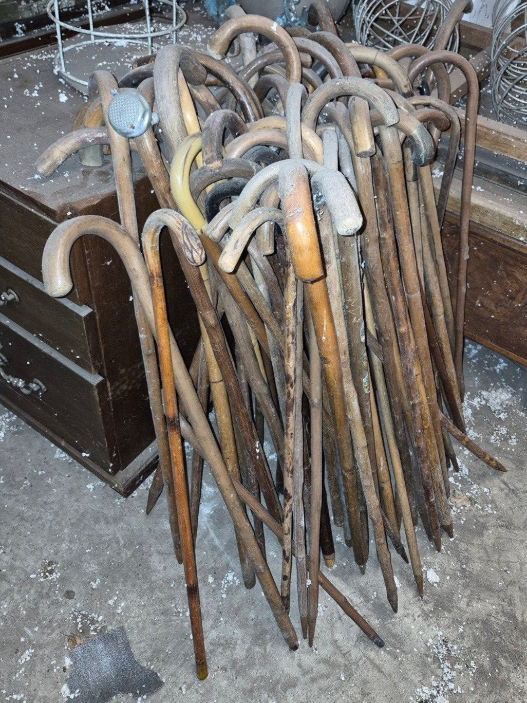 Wandelstokken oude Wandelstokken decoratie, Antiek en Kunst, Curiosa en Brocante, Verzenden