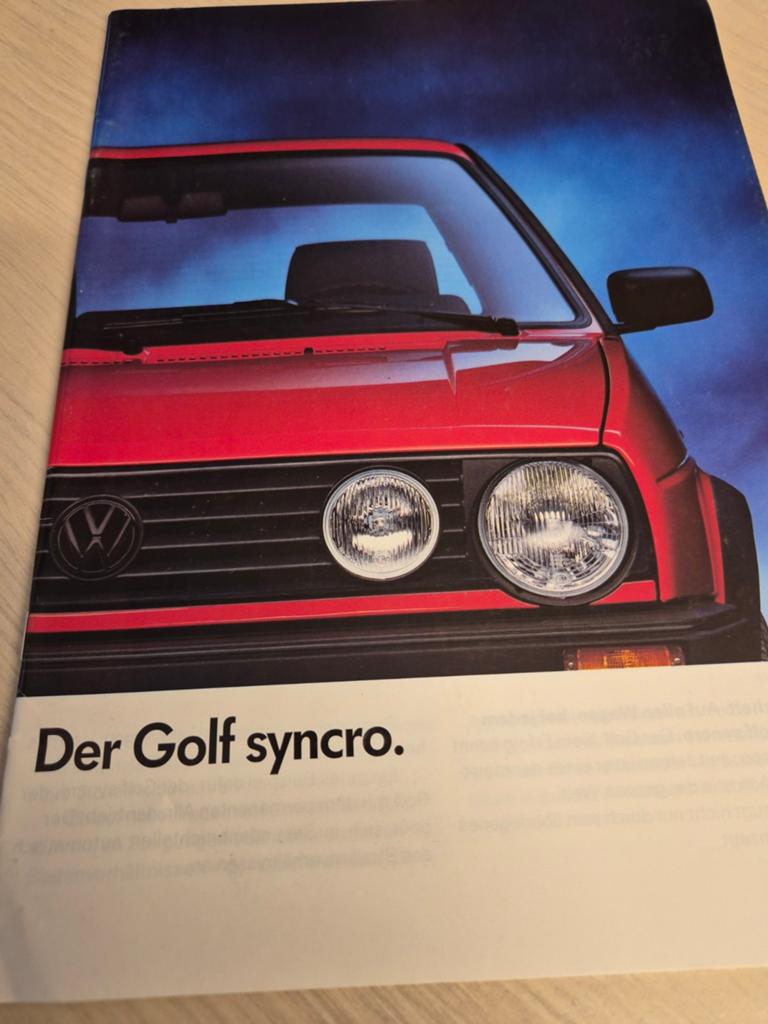 1991 Volkswagen Golf 2 Syncro 4x4 óók kleuren en bekleding, Ophalen of Verzenden, Volkswagen