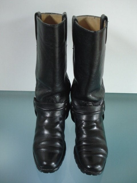 Tony Mora bikerboots zwart leer 37 | Gratis verzenden, Hoge laarzen, Verzenden, Zwart, Zo goed als nieuw