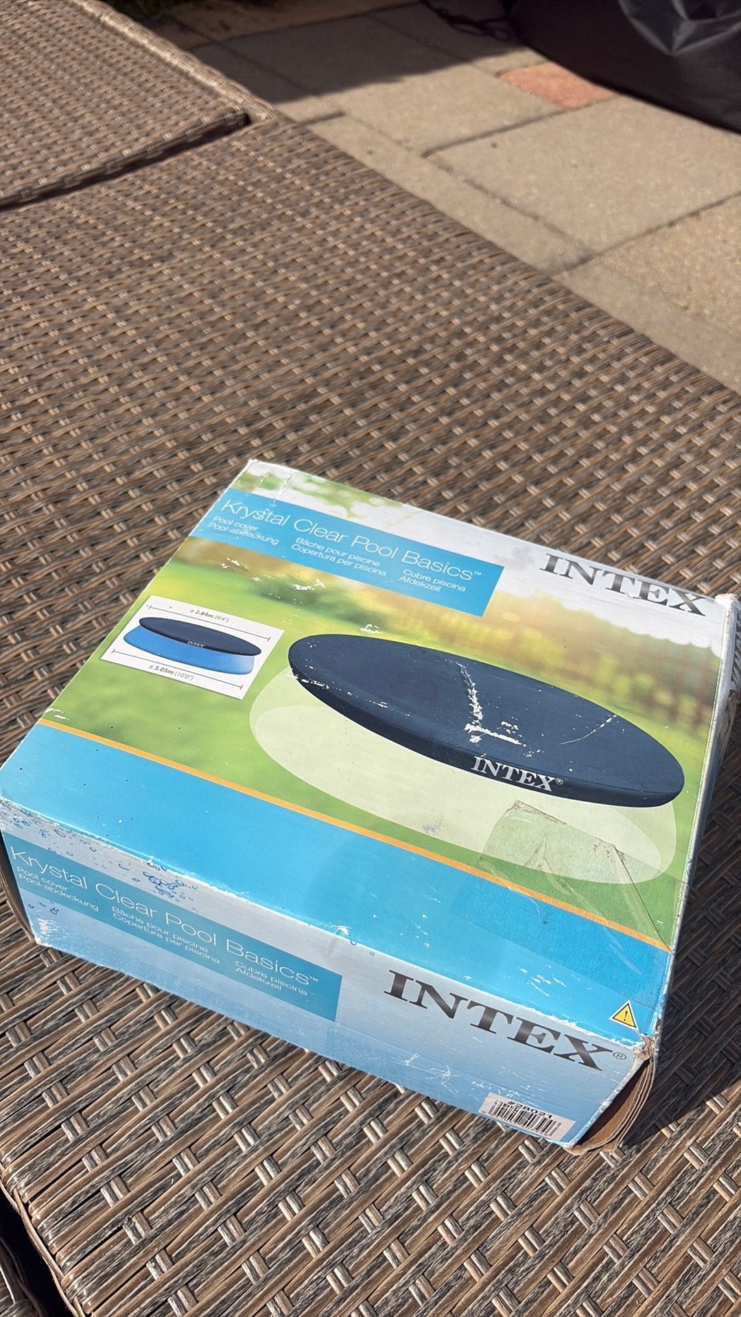 Intex afdekzeil rond, Ophalen of Verzenden, Zo goed als nieuw, Afdekzeil