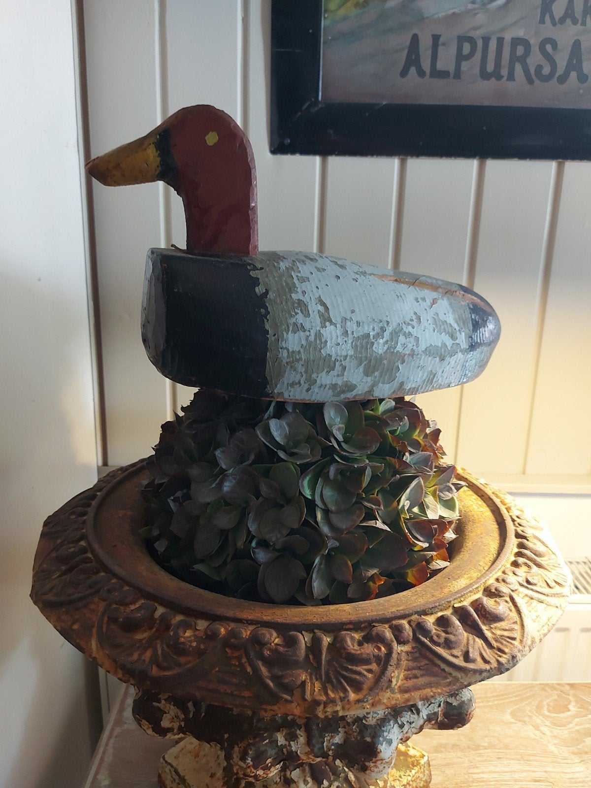 originele antieke houten lokeend, Antiek en Kunst, Ophalen of Verzenden
