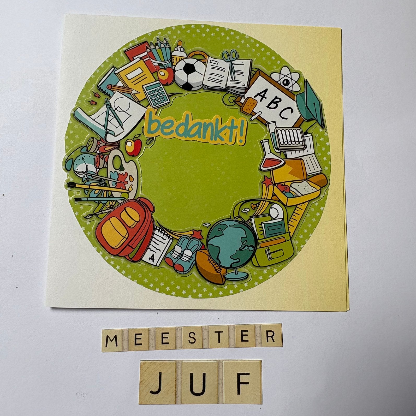 Kaart bedankt meester / juf, Ophalen of Verzenden, Nieuw, Overige thema's