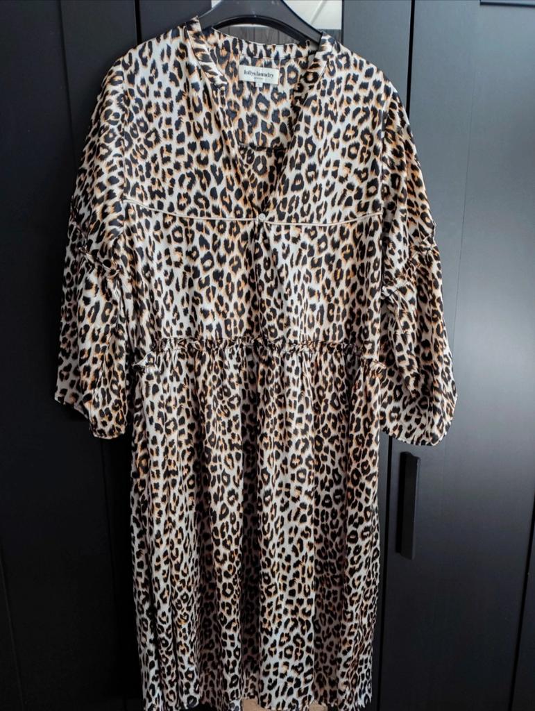 Lolly's Laundry jurk L, Kleding | Dames, Bruin, Maat 42/44 (L), Ophalen of Verzenden, Zo goed als nieuw