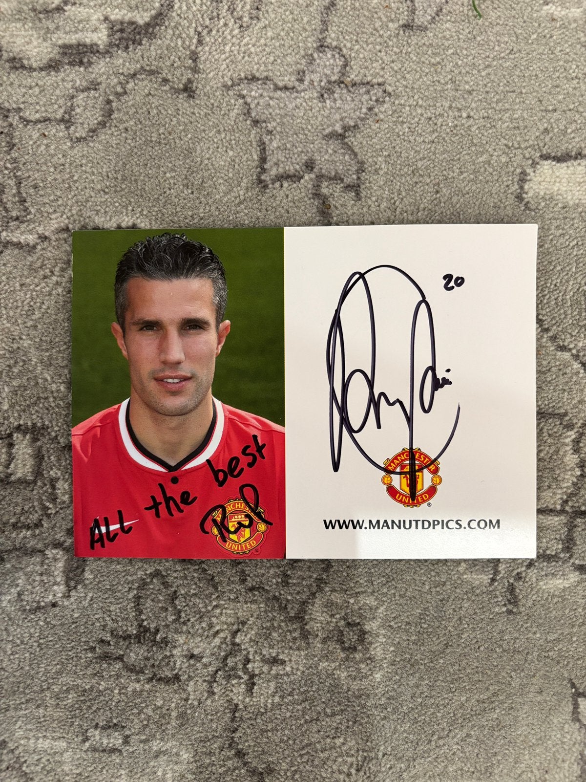 Gesigneerde van Persie kaart, Ophalen, Zo goed als nieuw, Buitenlandse clubs, Spelerskaart