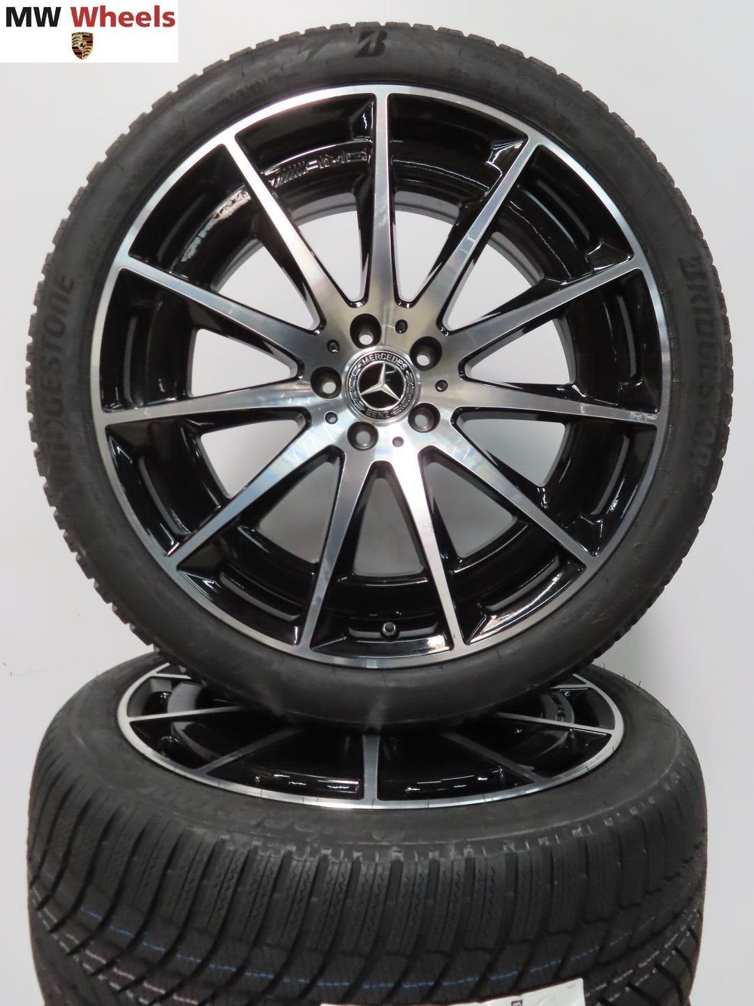 Mercedes EQS V297 AMG 21 inch velgen met winterbanden nieuw, Auto-onderdelen, Banden en Velgen, Gebruikt, -, 265 mm, -
