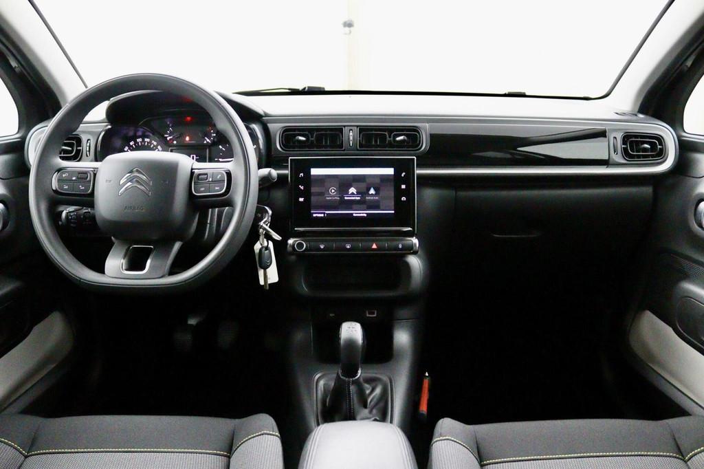 Citroen C3 1.2 PureTech zwart, Voorwielaandrijving, 83 pk, 450 kg, Euro 6