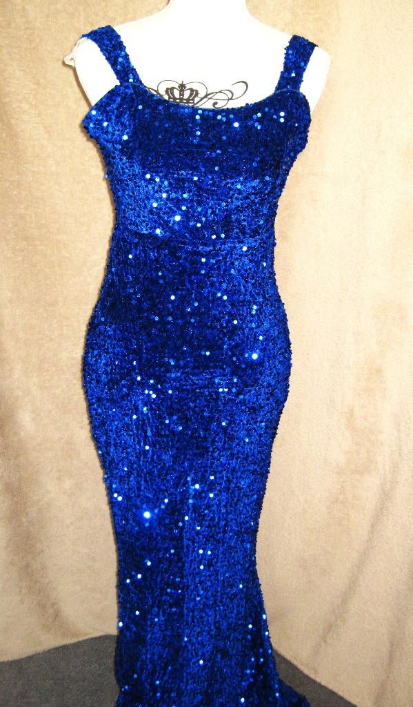 qf  PRACHTIGE GALA /FEESTJURK van MISS ORD Maat:XS/S, Galajurk, Blauw, Ophalen of Verzenden, Zo goed als nieuw