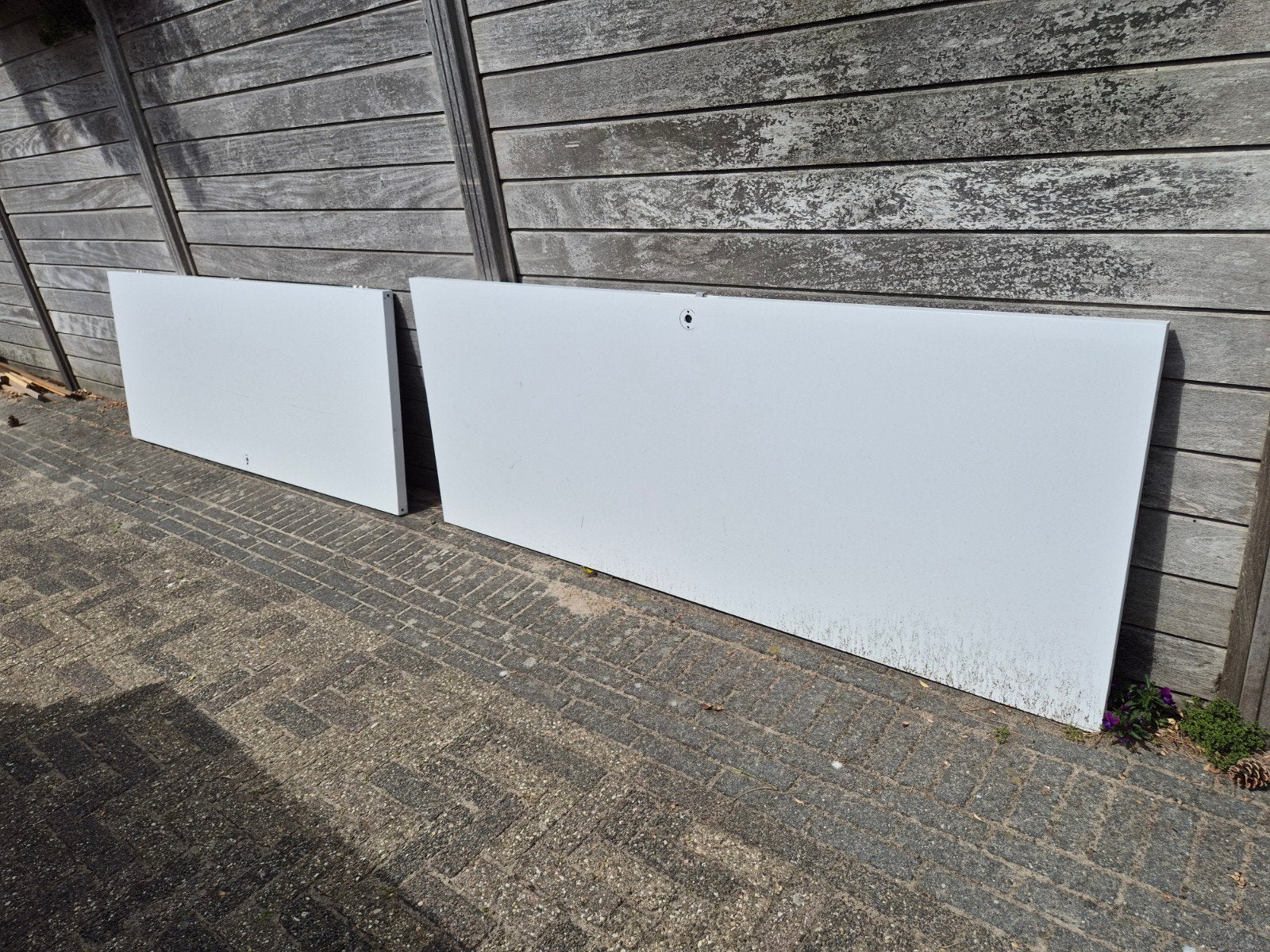 2 goede staat stompe deuren wit, Doe-het-zelf en Verbouw, Deuren en Horren, Ophalen, Zo goed als nieuw, Binnendeur, Minder dan 200 cm