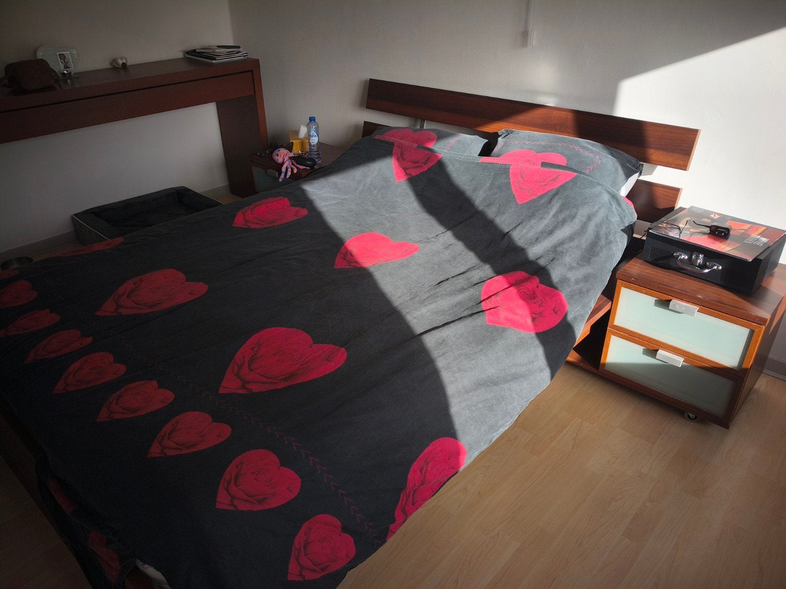 Complete slaapkamer met nachtkastjes en dressoir, Ophalen, Gebruikt, Tweepersoons, Modern