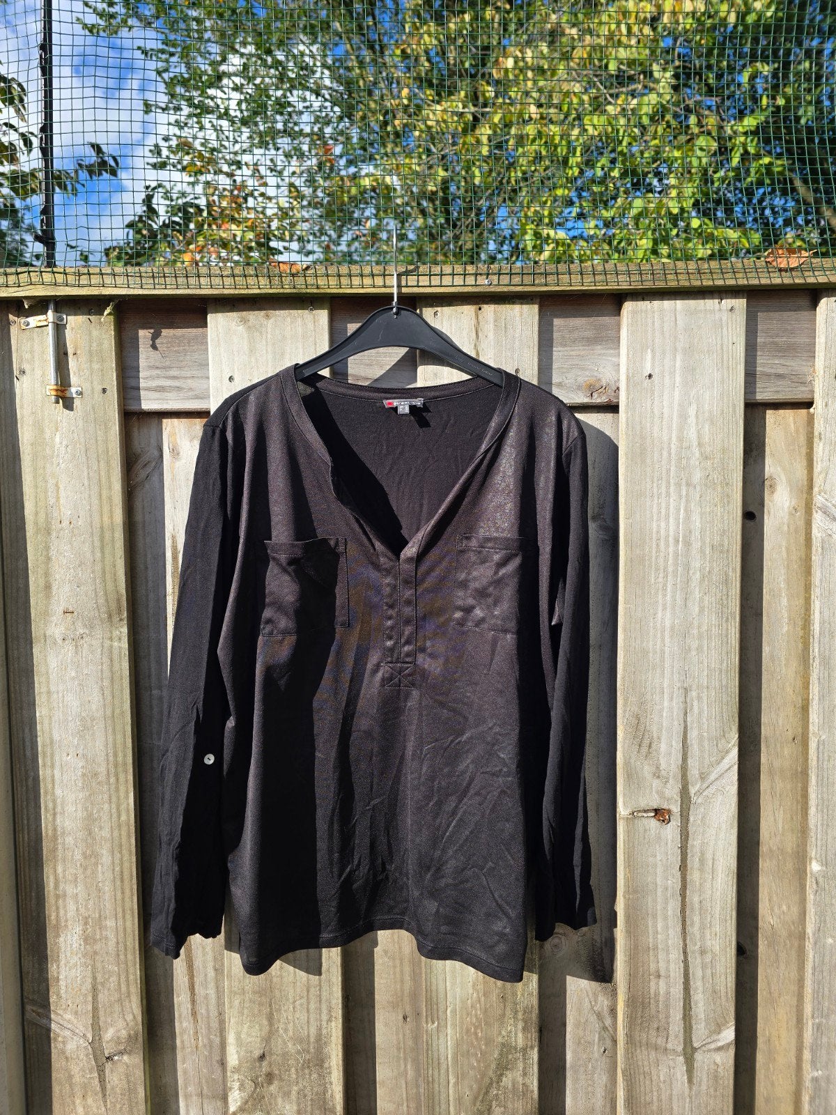 Street One stoere zwarte longsleeve maat 44  blouse, Kleding | Dames, Zwart, Ophalen of Verzenden, Zo goed als nieuw, Maat 42/44 (L)