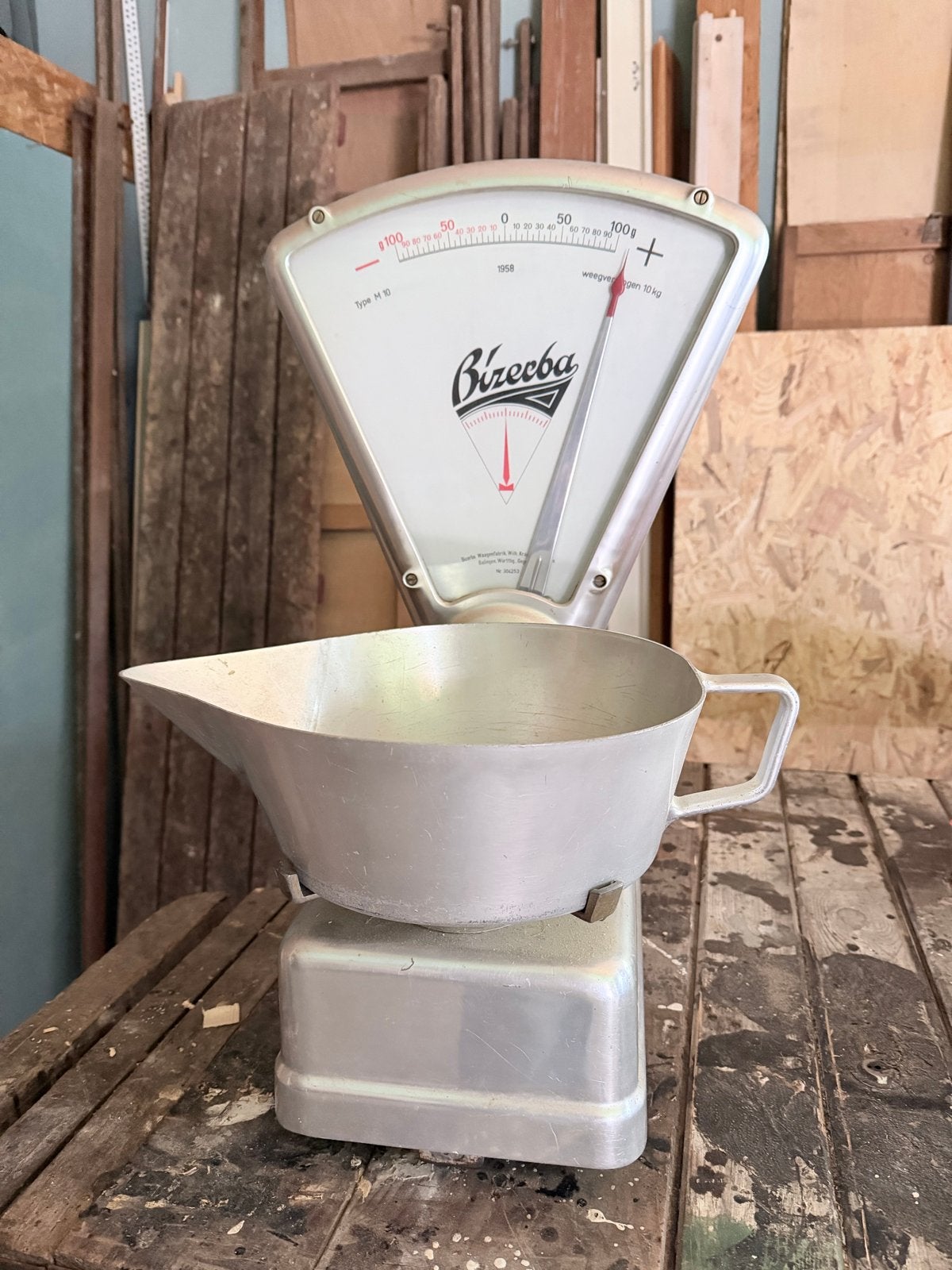 Vintage Bizerba Weegschaal Type M 10 - Jaren '50, Ophalen, Gebruikt, Overige typen, Minder dan 50 kg