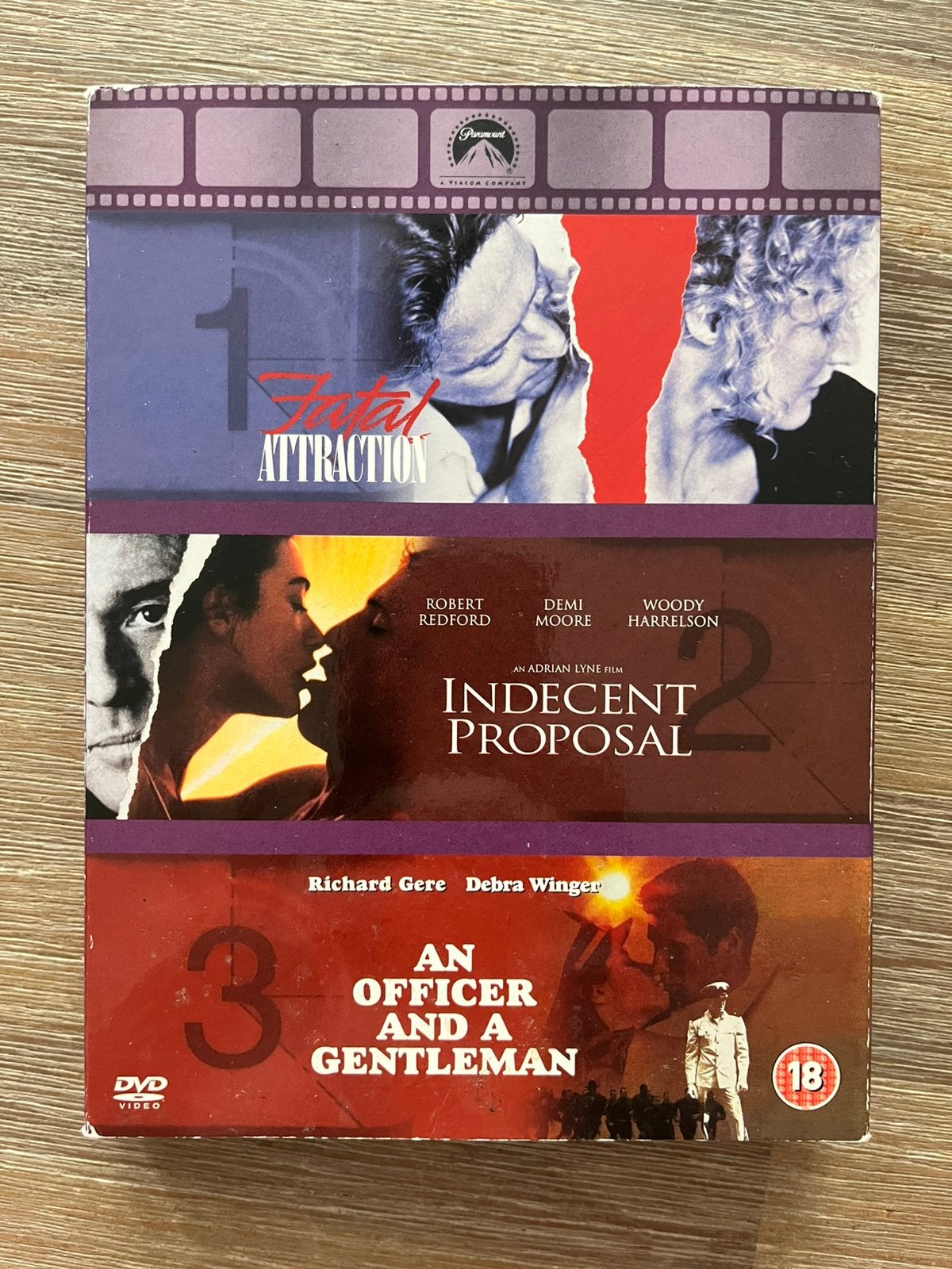 Fatal Attraction /Indecent Proposal /An Officer a Gentleman, Vanaf 12 jaar, Ophalen of Verzenden, Zo goed als nieuw, Nederlands