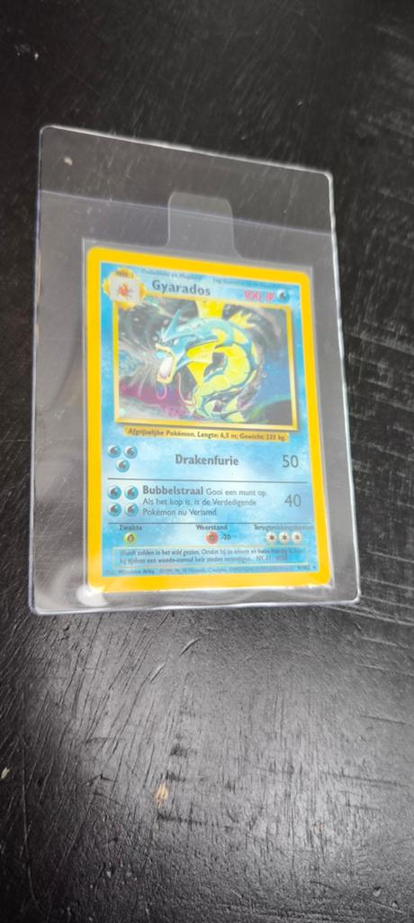 Gyarados Pokémon kaart Base Set 1999 (Nederlands), Ophalen of Verzenden, Gebruikt, Losse kaart