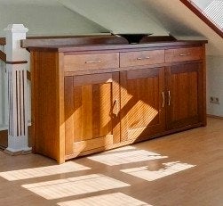 Houten dressoir, Ophalen of Verzenden, Gebruikt, 25 tot 50 cm