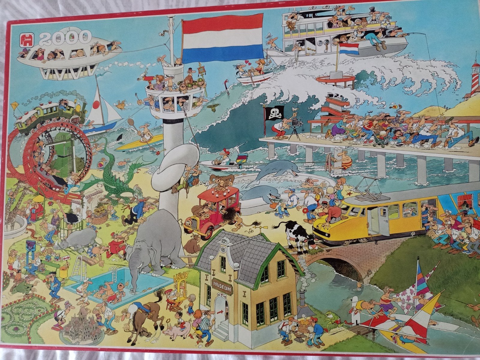 JAN VAN HAASTEREN PUZZEL TER LAND TER ZEE EN IN DE LUCHT, Ophalen of Verzenden, 1980 tot heden, Buiten Europa