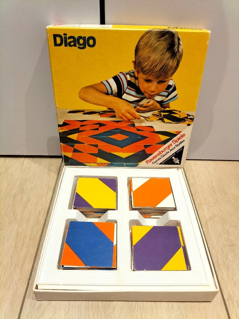 Diago - spel van Ravensburger - 1971, Hobby en Vrije tijd, Gezelschapsspellen | Bordspellen, Gebruikt, Een of twee spelers, Drie of vier spelers