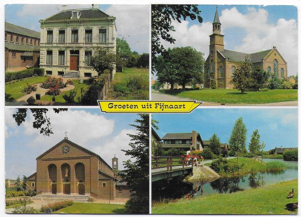 Fijnaart gelopen Ansichtkaart ( B2546), Ophalen of Verzenden, 1980 tot heden, Gelopen