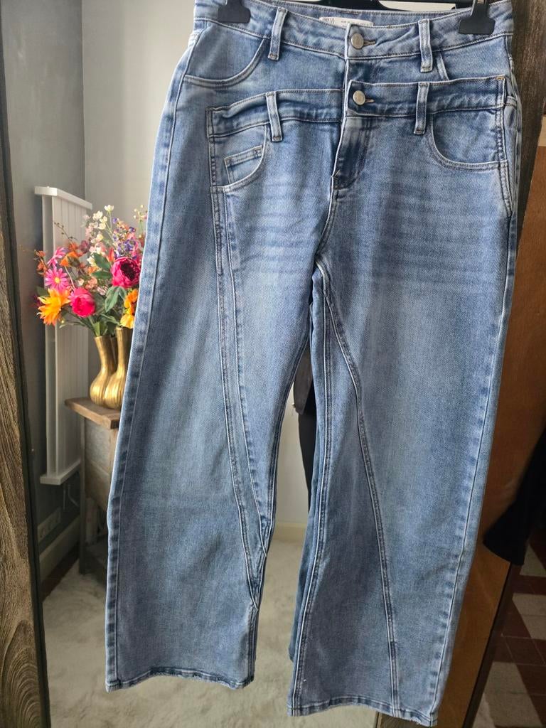 Wide leg denim jeans van Miss Hello, maat 38, Blauw, Nieuw, Ophalen of Verzenden, W30 - W32 (confectie 38/40)