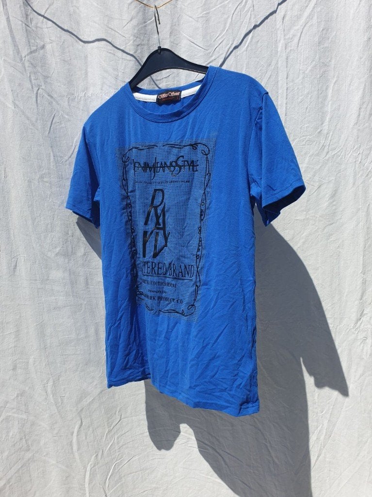Stoer blauw damesshirt. mt l Merk Blue soul, Blauw, ., Maat 42/44 (L), Ophalen of Verzenden