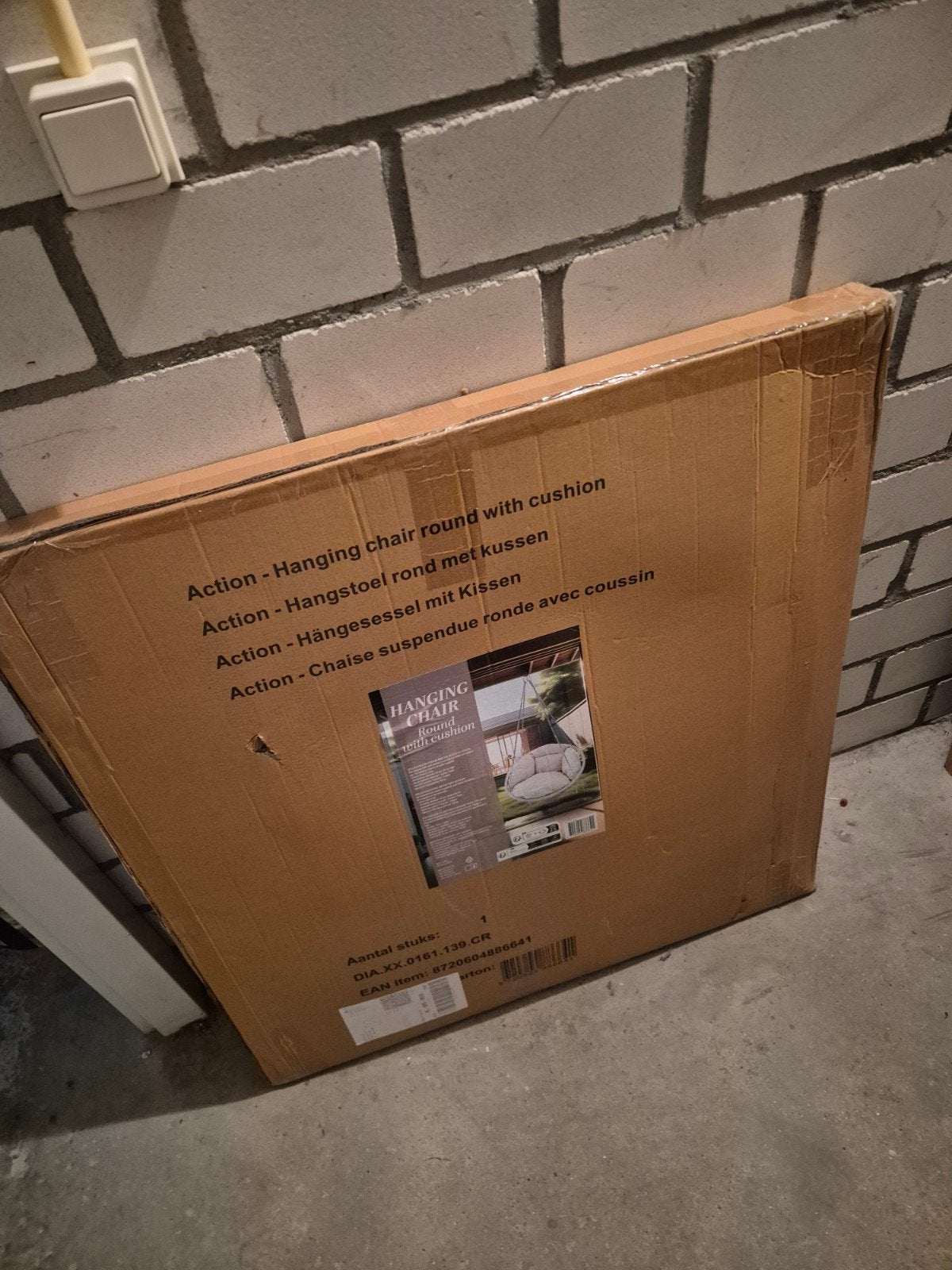 Nieuwe Action Hangstoel Rond met Kussen - Ongeopend, Ophalen of Verzenden, Nieuw