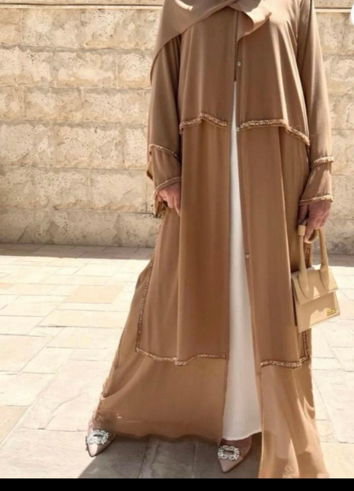 Mooie luxe abaya kimono kaftan met sjaal maat l/xl, Ophalen of Verzenden, Nieuw, Maat 46/48 (XL) of groter, Overige typen