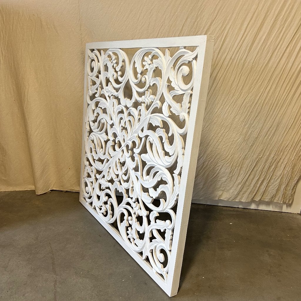 wandpaneel 120 x 120 cm handgemaakt - wit - Gratis bezorgd, TTM Wonen, Meubels – (Perzische) Tapijten en Woonaccessoires, Taag 63, 2491 CS, Den Haag (Forepark)