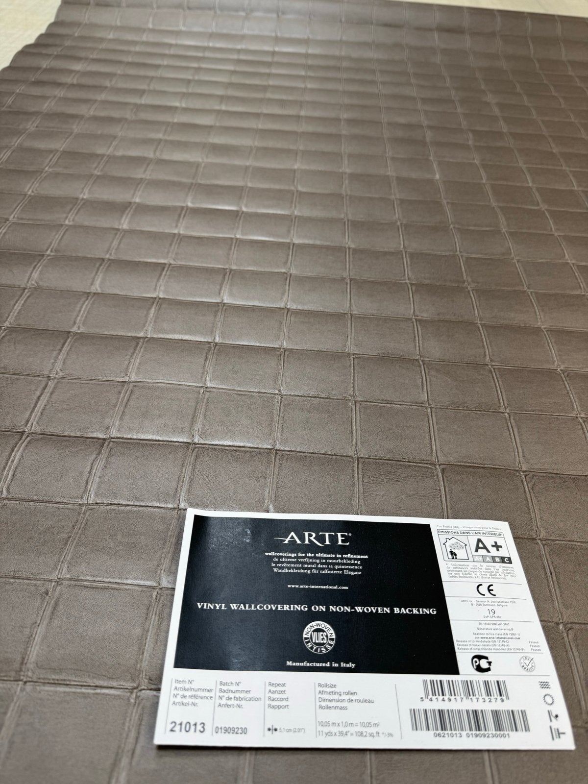 Arte Textura Alma Behang - 3 rollen, 100 cm breed, Bruin, Arte, Structuur, Modern