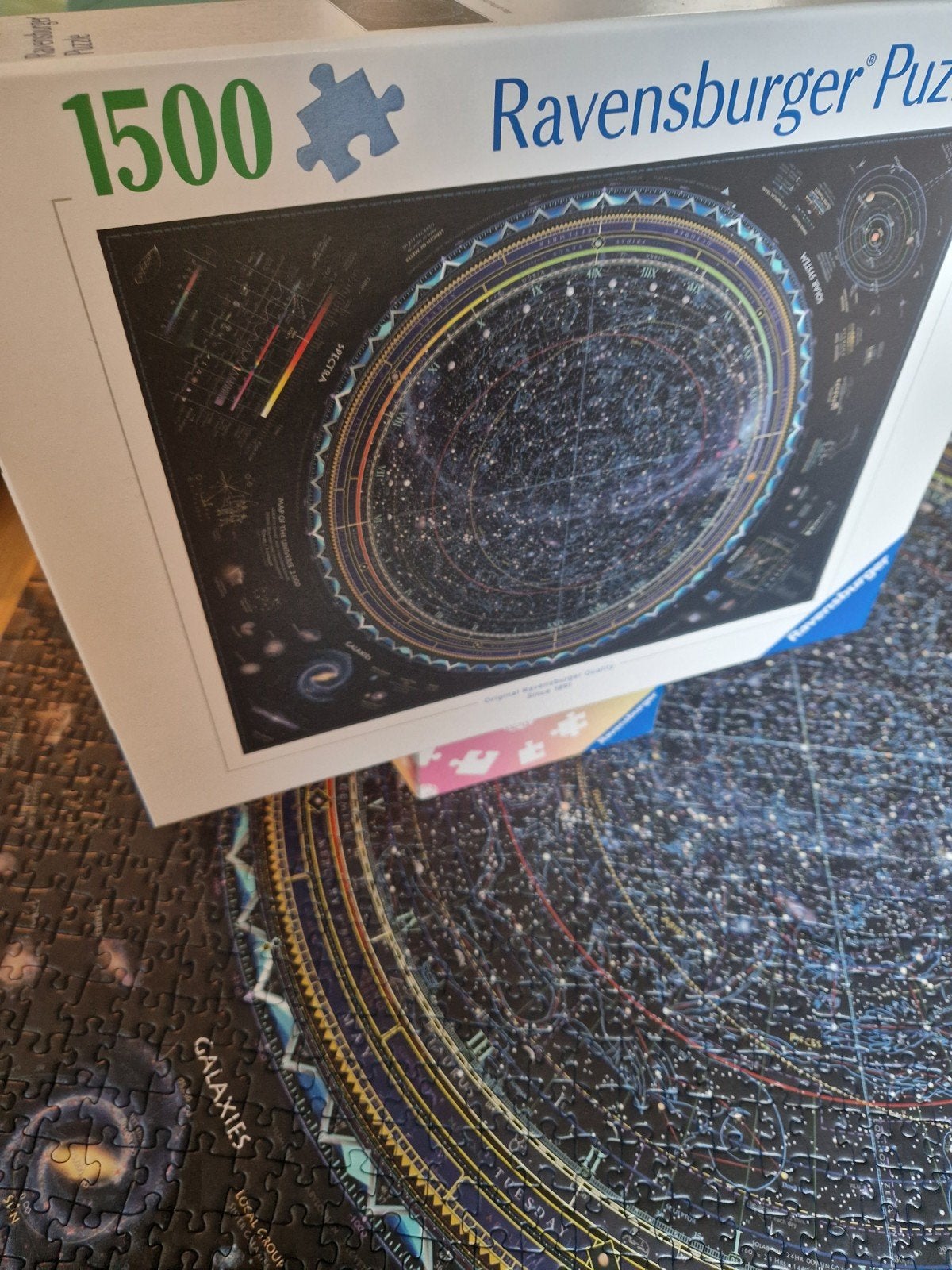 legpuzzel universum 1500 ravensburger, Ophalen, 500 t/m 1500 stukjes, Zo goed als nieuw