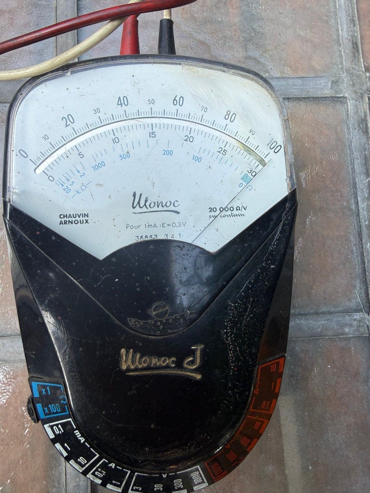 Vintage Chauvin Arnoux Utonoc J Multimeter, Ophalen of Verzenden, Gebruikt, Multimeter