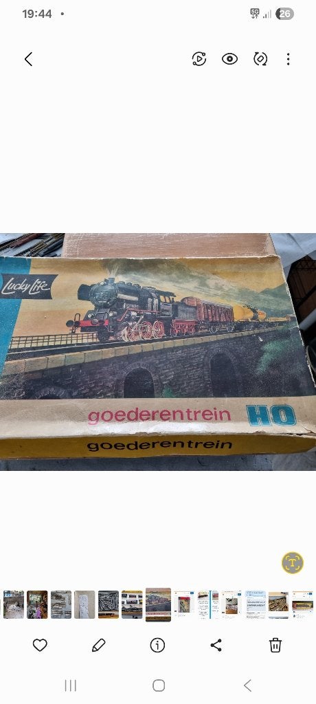 Lucky Life treinset met extra rails en wissels, Overige merken, Gelijkstroom, Ophalen of Verzenden, Gebruikt