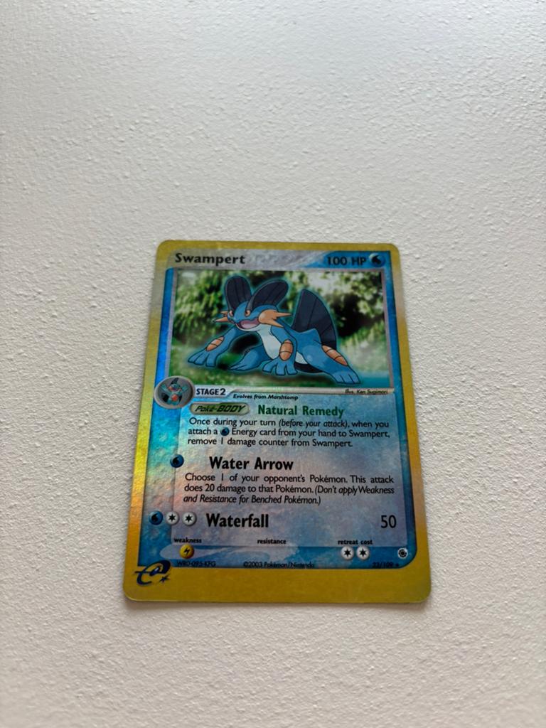 Swampert Reverse Holo, Ophalen of Verzenden, Gebruikt, Losse kaart