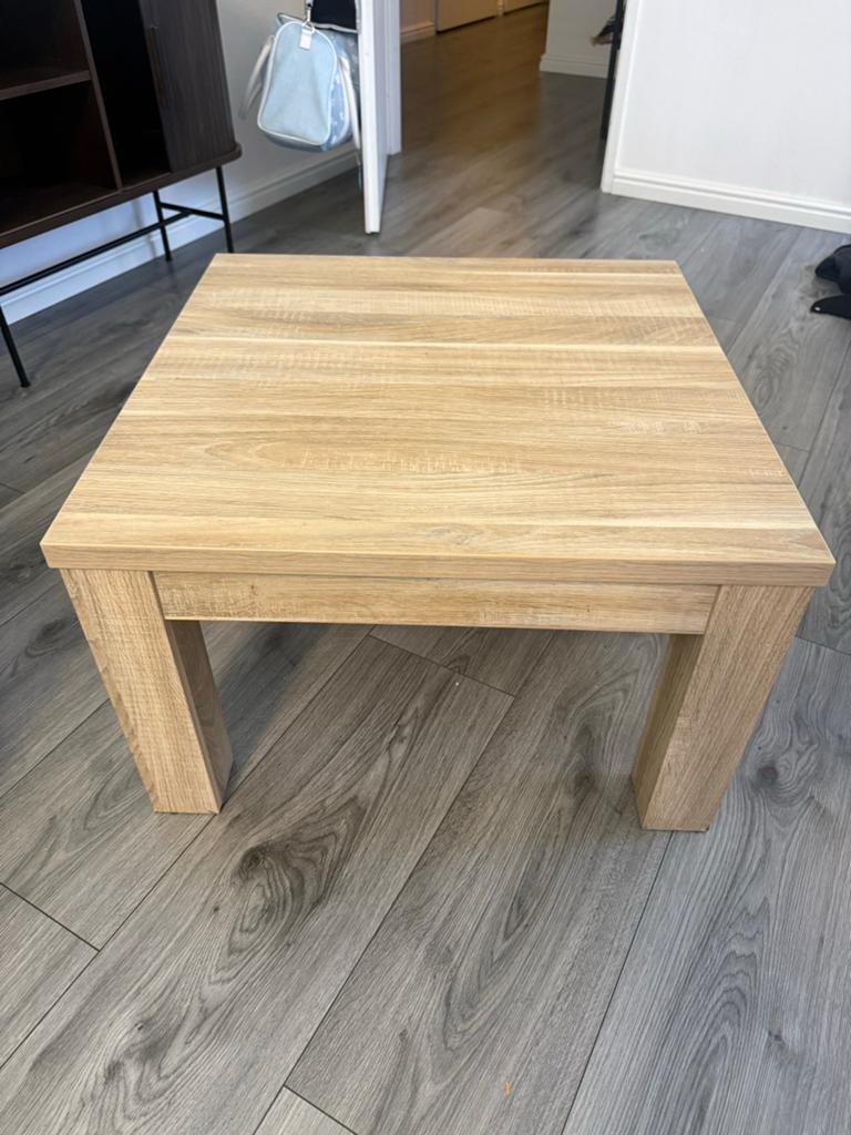 Leen Bakker Chantal salontafel - 67,5x67,5x42,5 cm, Huis en Inrichting, Tafels | Salontafels, Ophalen, Gebruikt, Vierkant, 50 tot 100 cm